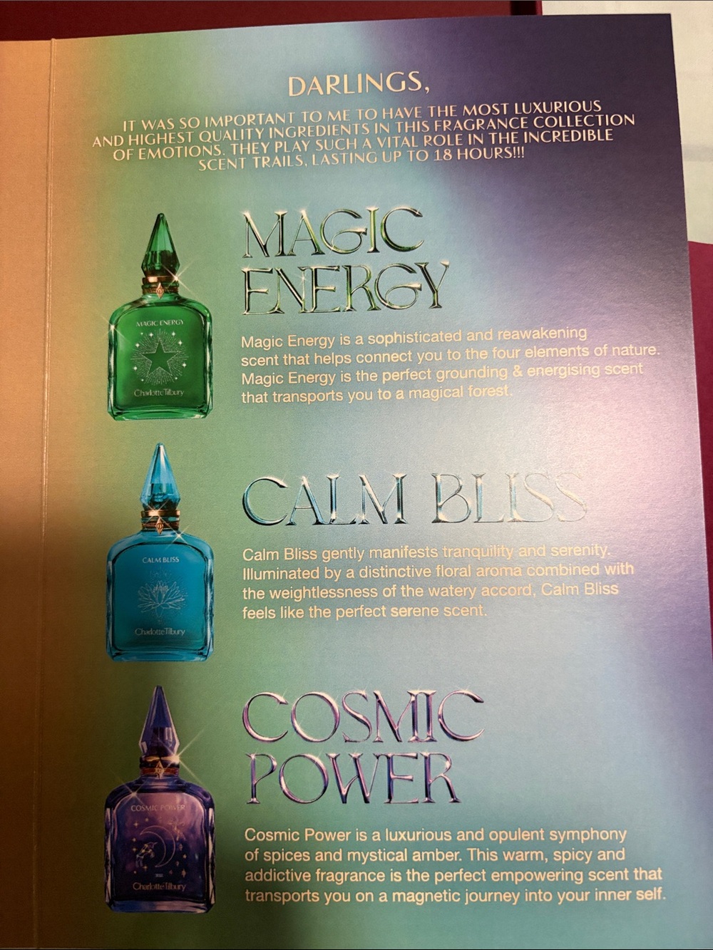 Brand new never used Charlotte Tilbury Collection of Emotions perfumes 50$ - Picture 8 of 10